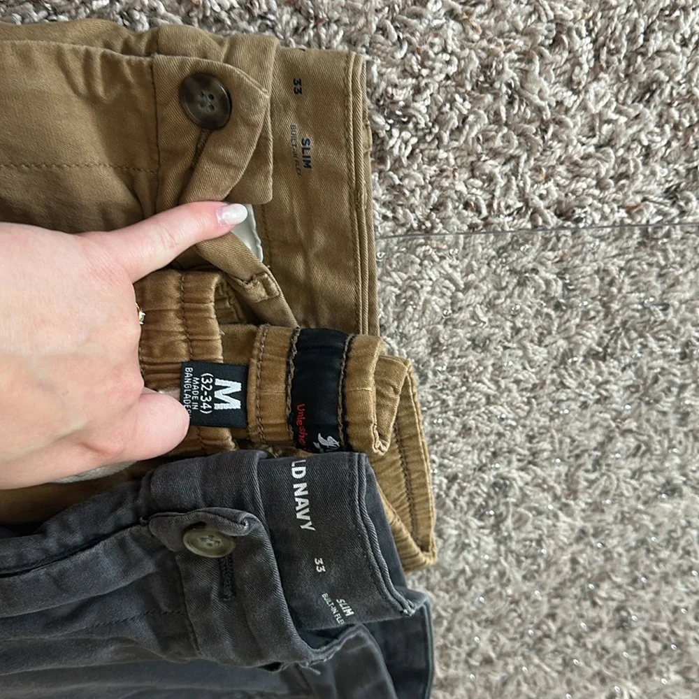 Lot of 3 Men's Gray Casual Shorts size 33 - Picture 8 of 8